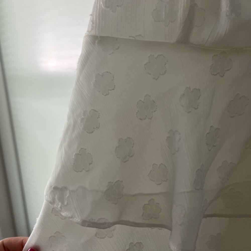 REVOLVE White Tiered Mini Dress - Picture 5 of 5